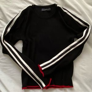 Zara Black Striped Sweater